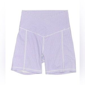 Wilo the label soft lilac check short size small